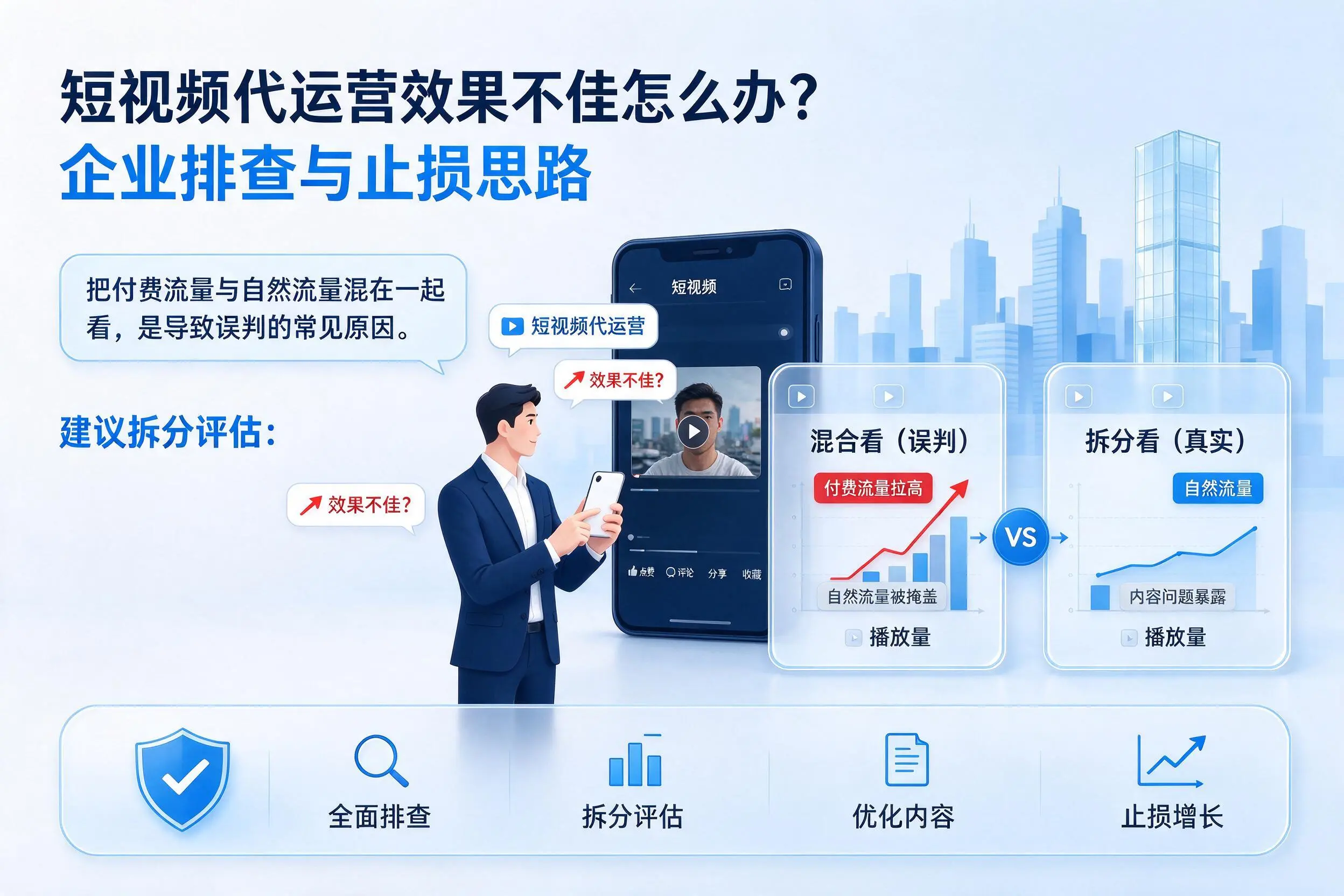 短视频代运营效果不佳怎么办？大理企业排查与止损思路