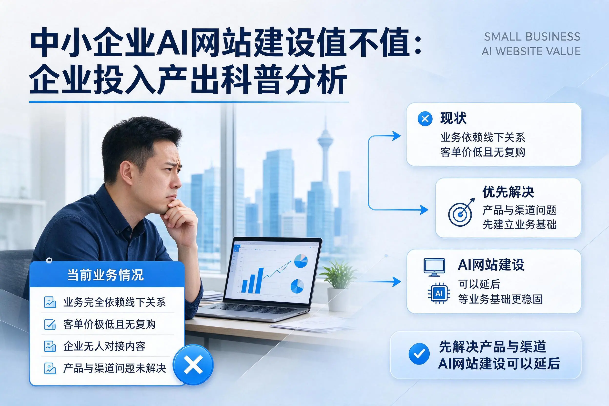 中小企业AI网站建设值不值:大理企业投入产出科普分析