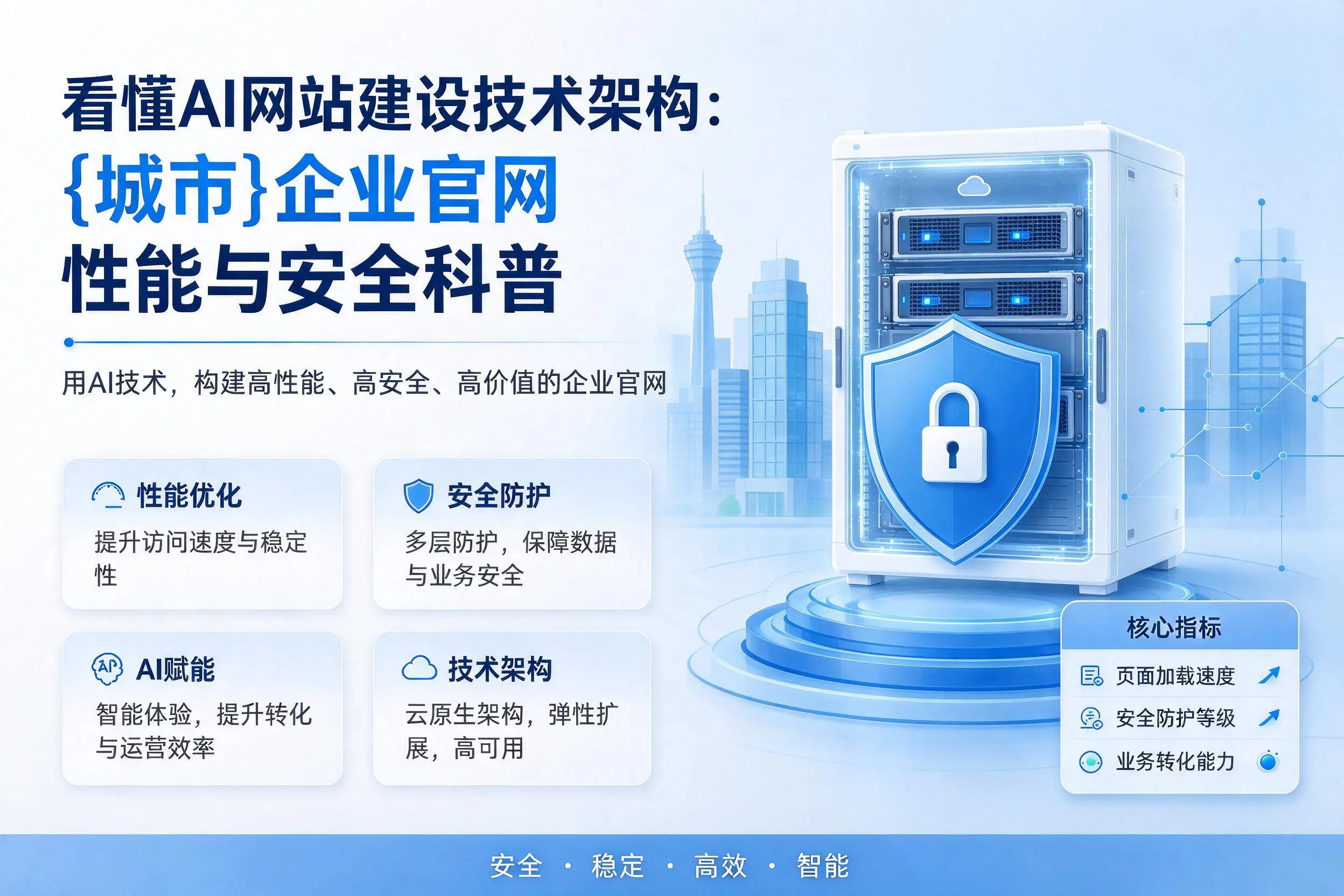 看懂AI网站建设技术架构:大理企业官网性能与安全科普