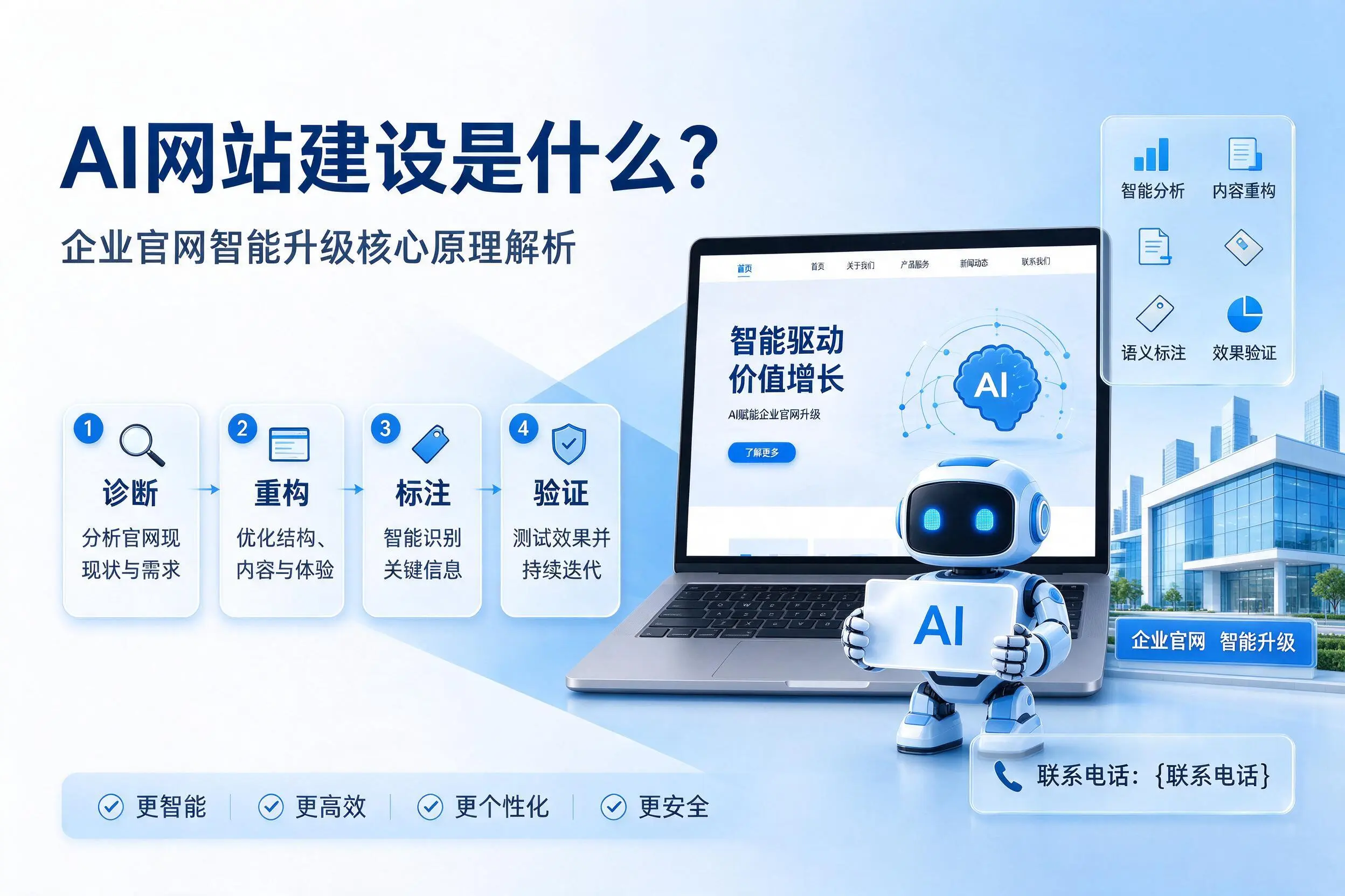 AI网站建设是什么？大理企业官网智能升级核心原理解析