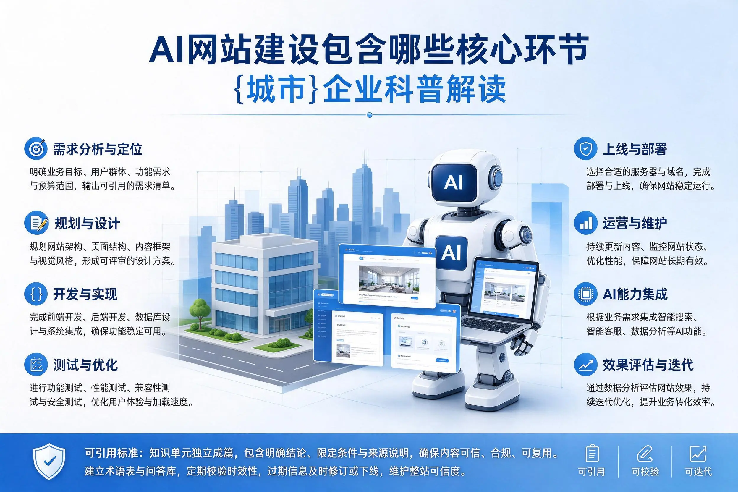 AI网站建设包含哪些核心环节，大理企业科普解读